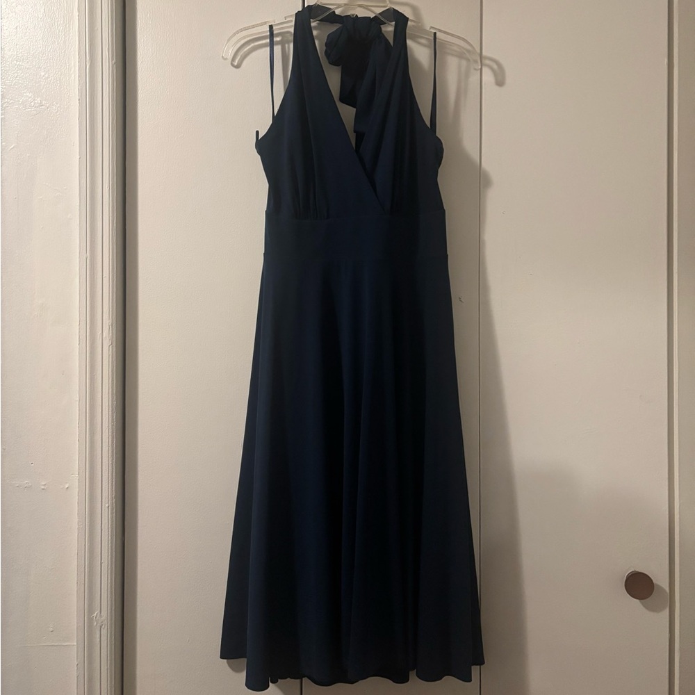 Dark blue New York & Company halter dress
